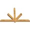 Ekena Millwork Kennewick Rough Sawn Timber Gable Bracket, Western Red Cedar, 72"W x 48"H x 4"D x 4"F, 16/12 Pitch GBW072X48X0404KEN00RWR - alternate 2